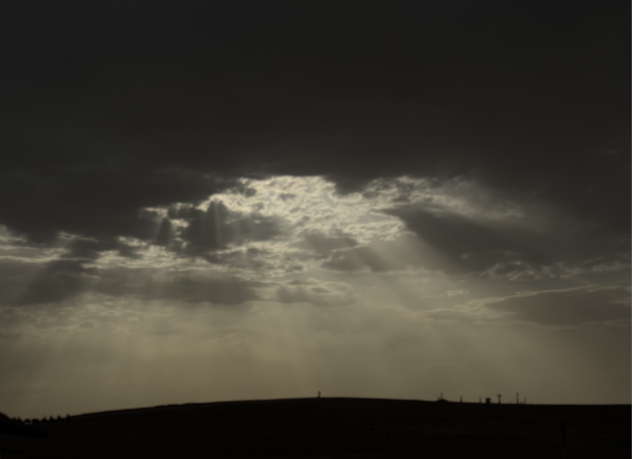 A picture of sunset in Agafay Desert, Morocco